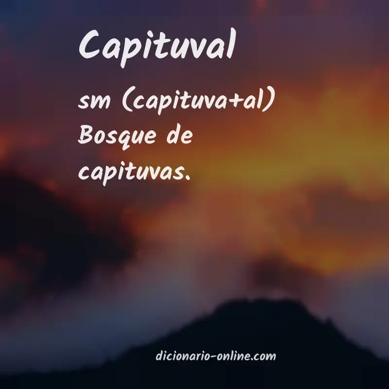 Significado de capituval