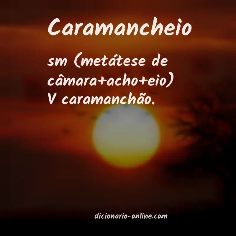 Significado de caramancheio