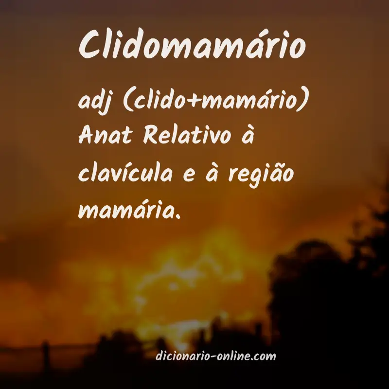 Significado de clidomamário