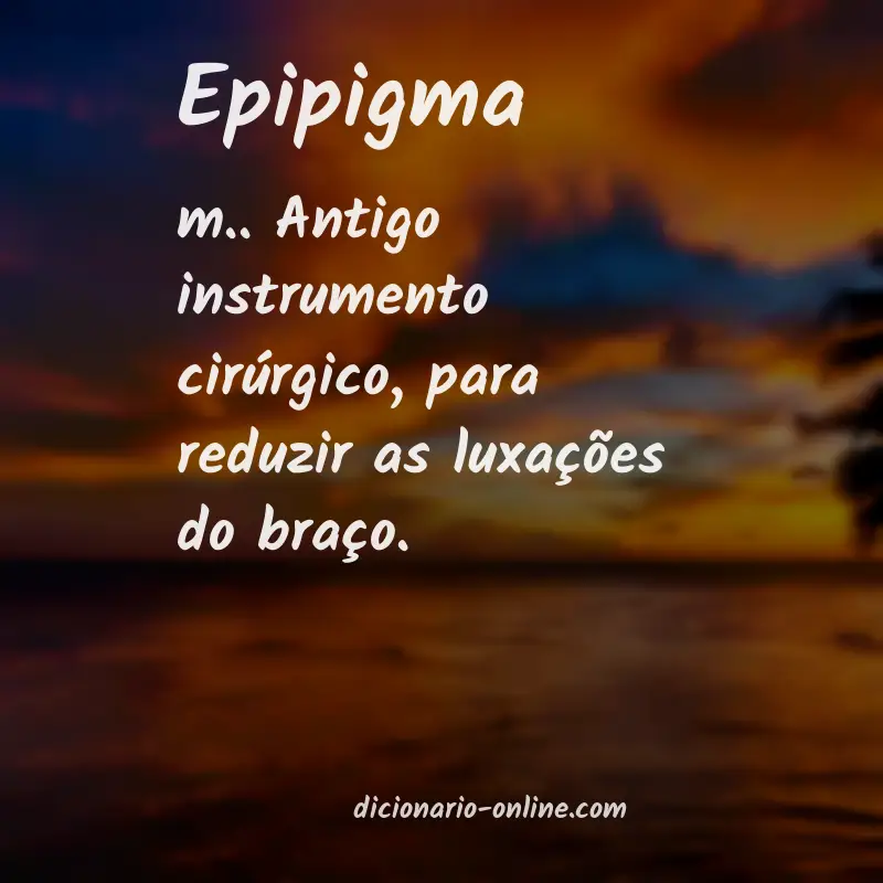 Significado de epipigma