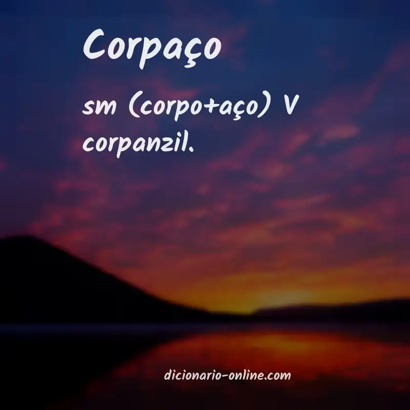 Significado de corpaço