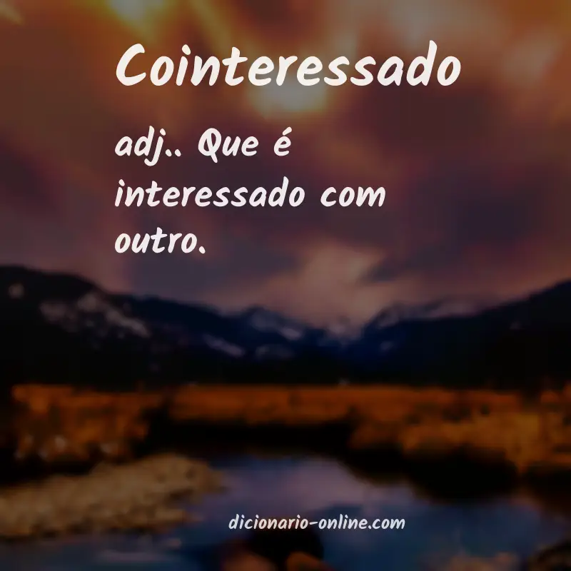 Significado de cointeressado
