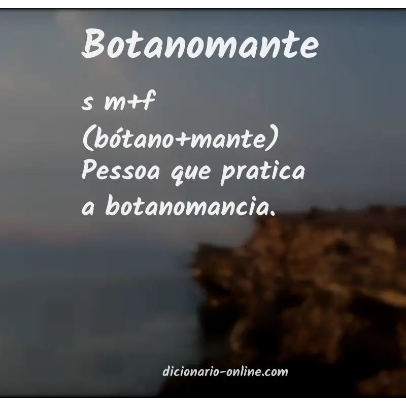 Significado de botanomante