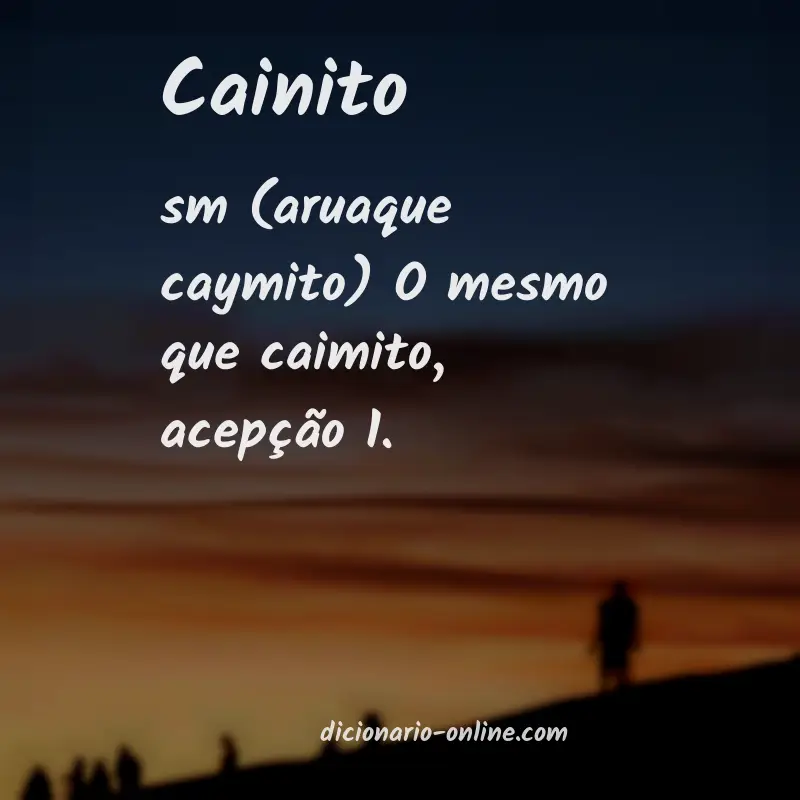 Significado de cainito