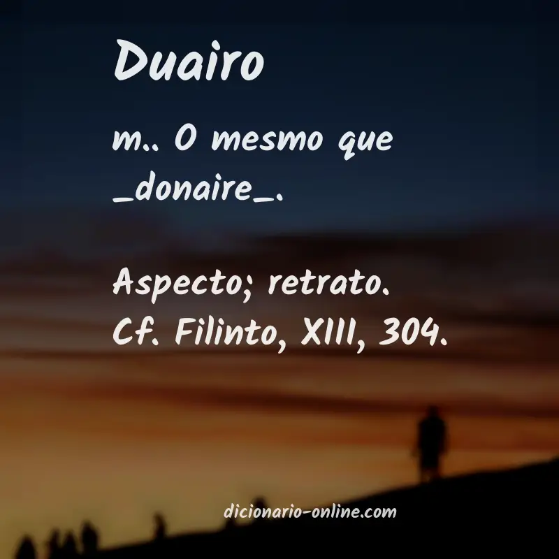 Significado de duairo