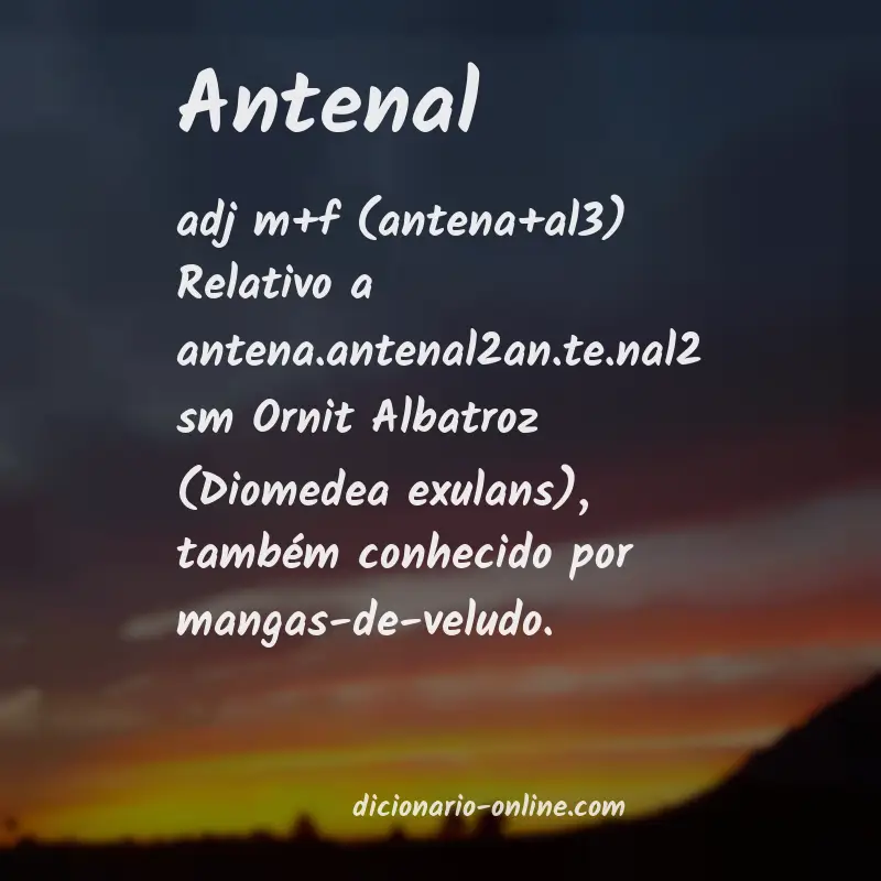 Significado de antenal
