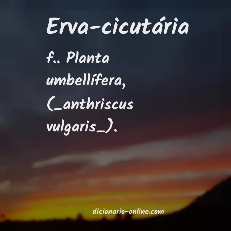 Significado de erva-cicutária