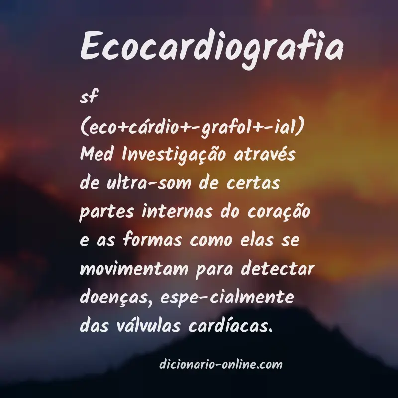 Significado de ecocardiografia