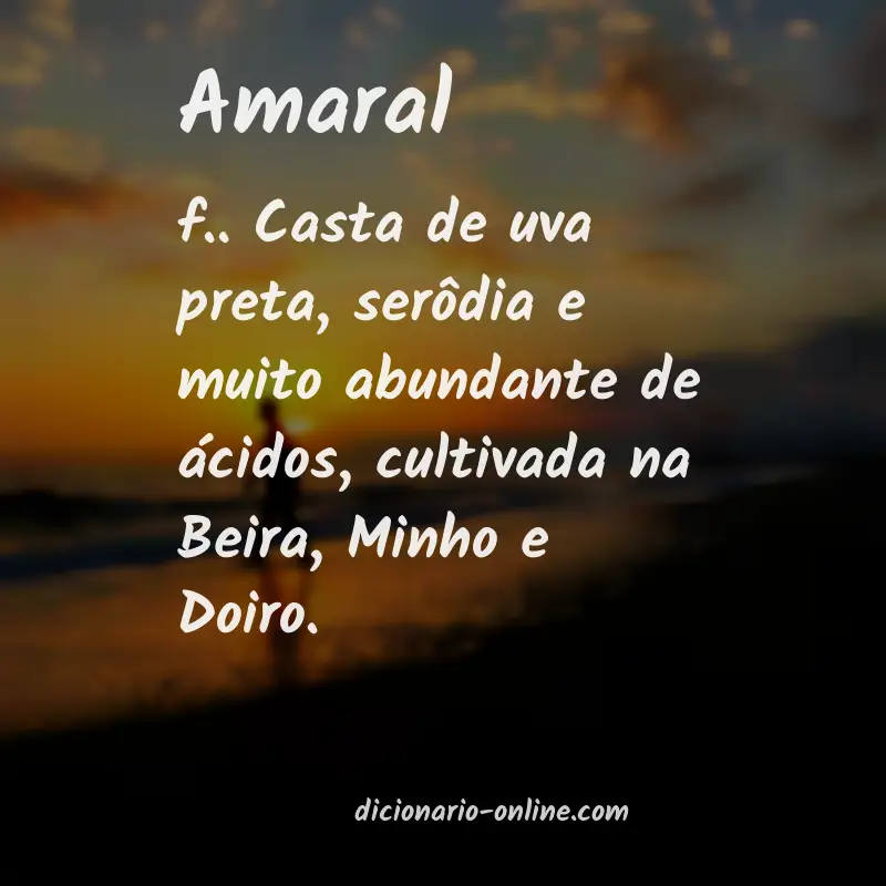 Significado de amaral