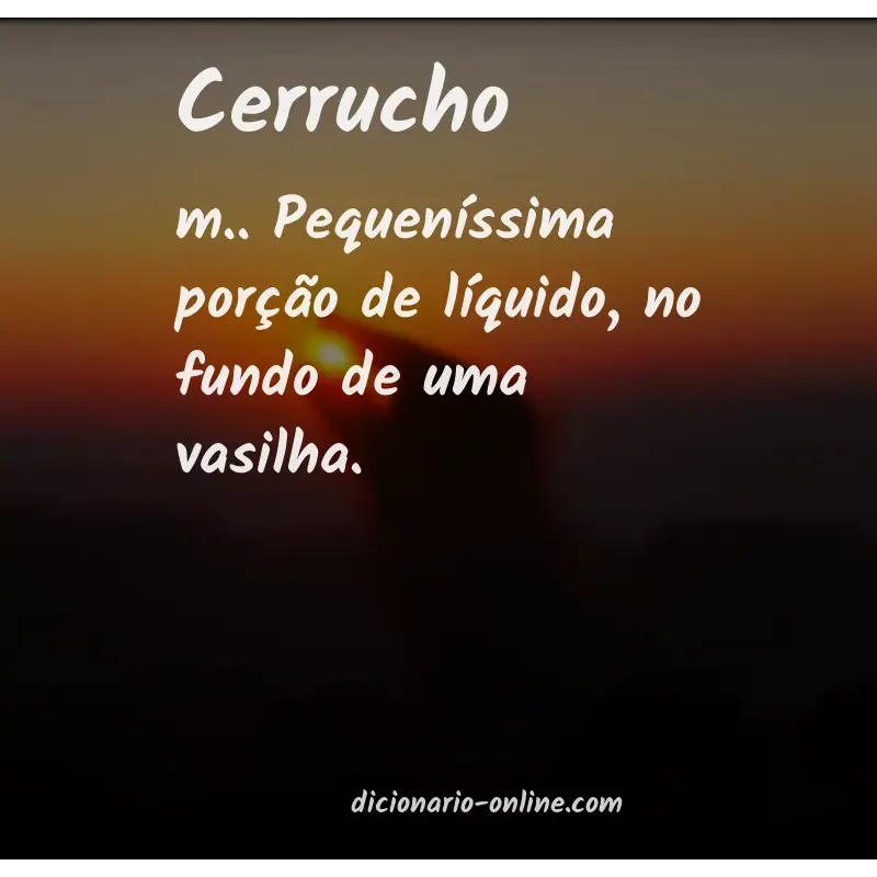 Significado de cerrucho