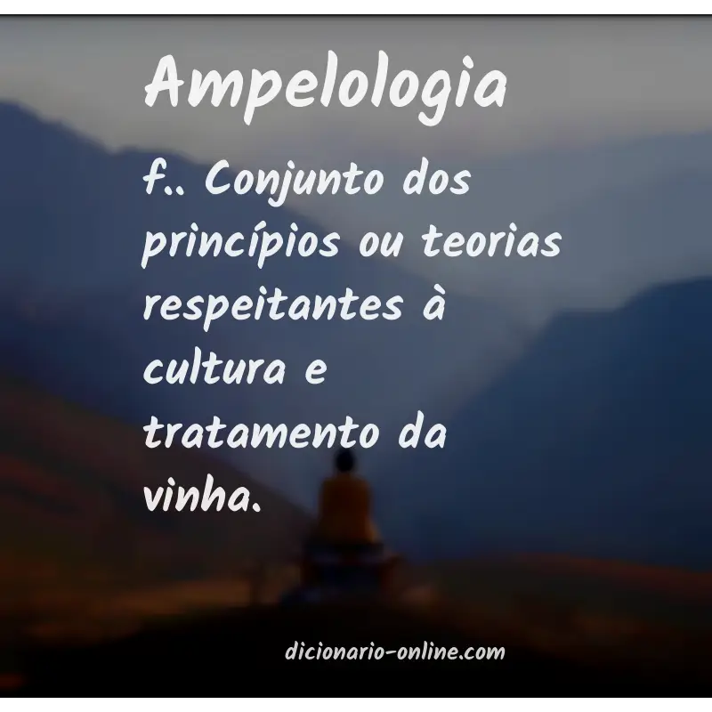 Significado de ampelologia