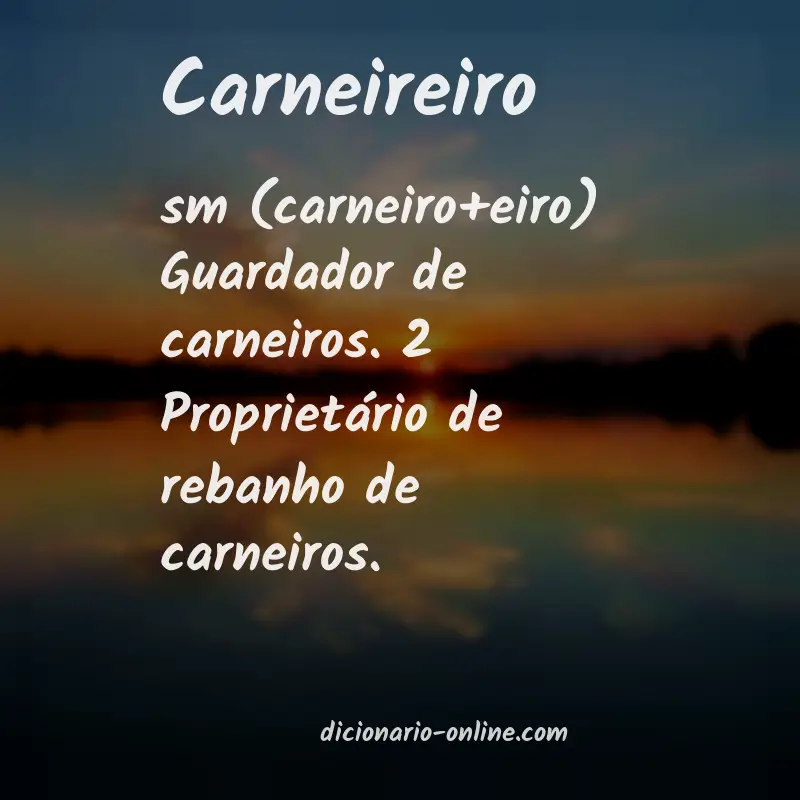 Significado de carneireiro