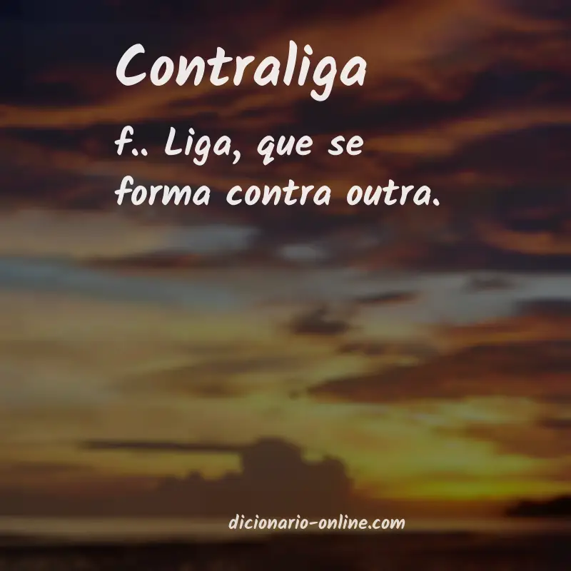 Significado de contraliga
