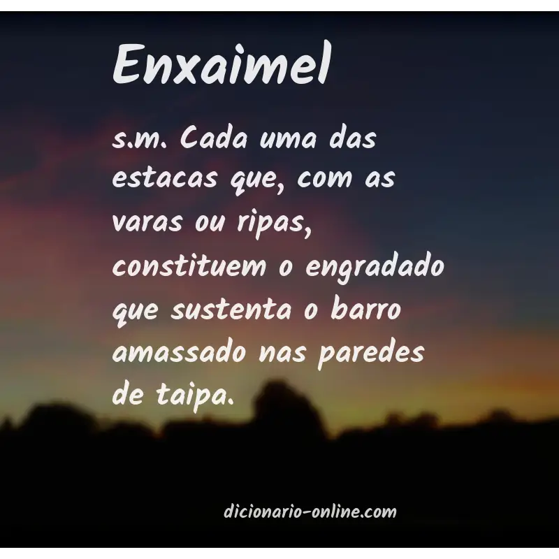 Significado de enxaimel