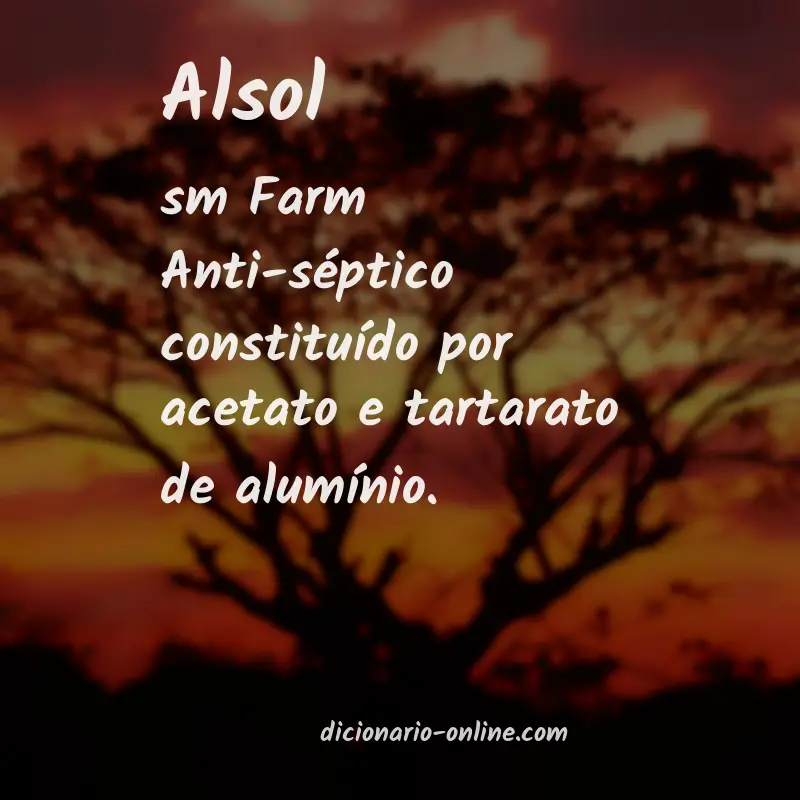 Significado de alsol