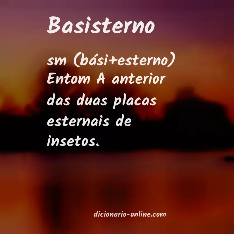 Significado de basisterno