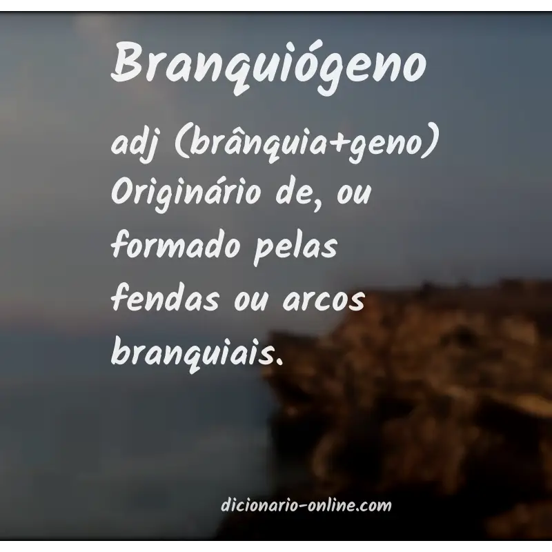Significado de branquiógeno