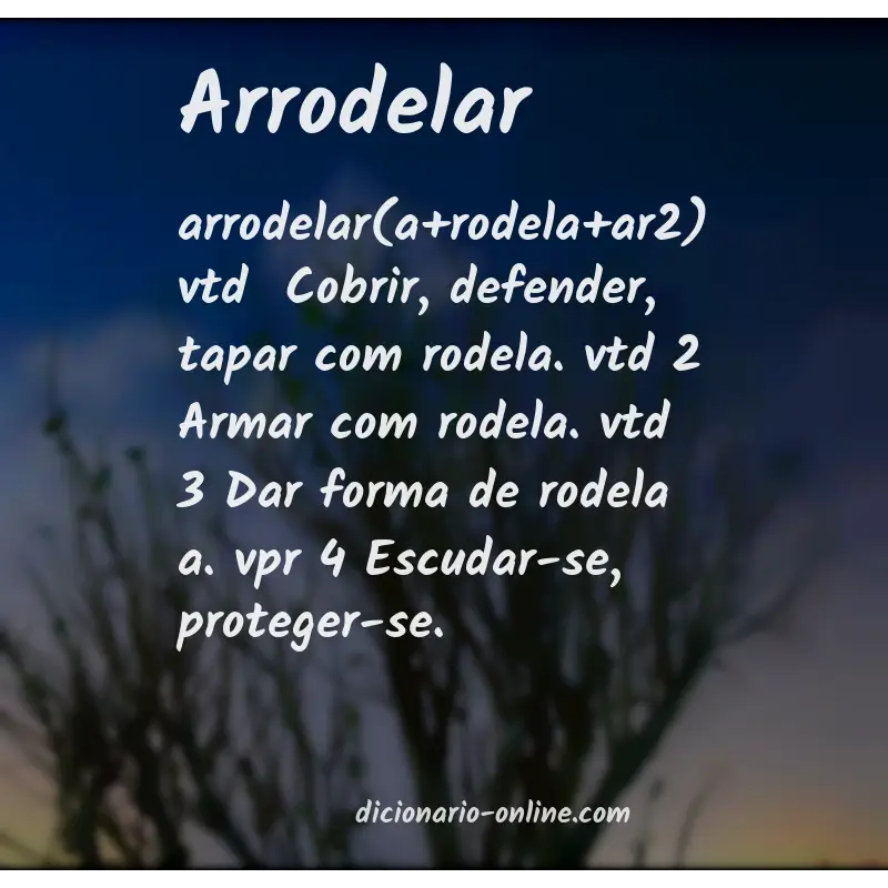 Significado de arrodelar
