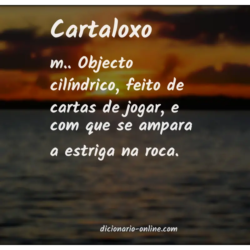 Significado de cartaloxo