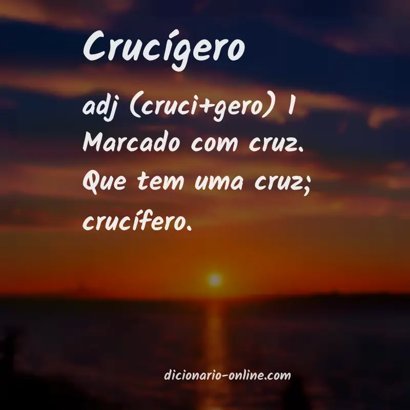 Significado de crucígero