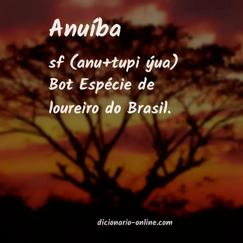 Significado de anuíba