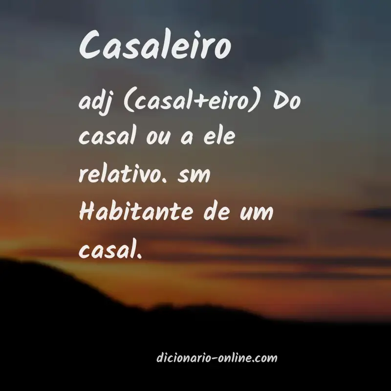 Significado de casaleiro