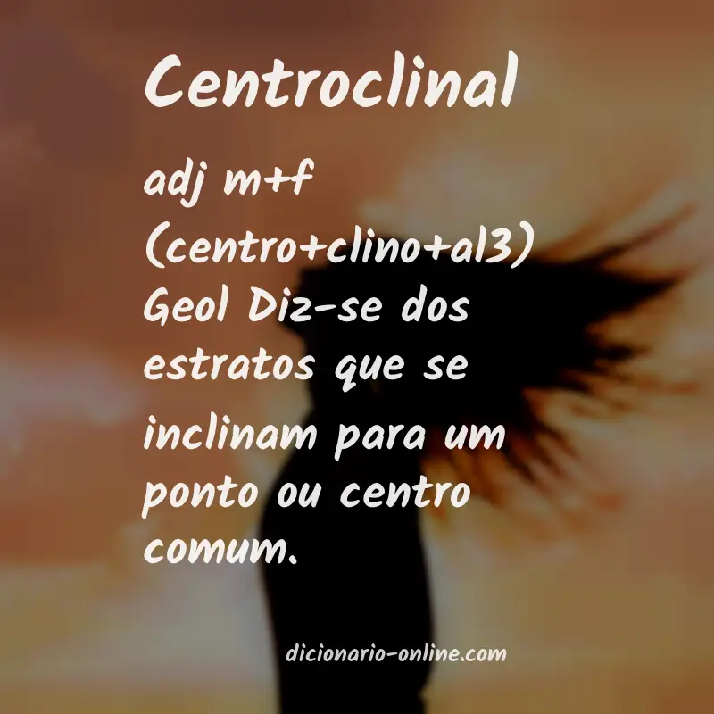Significado de centroclinal