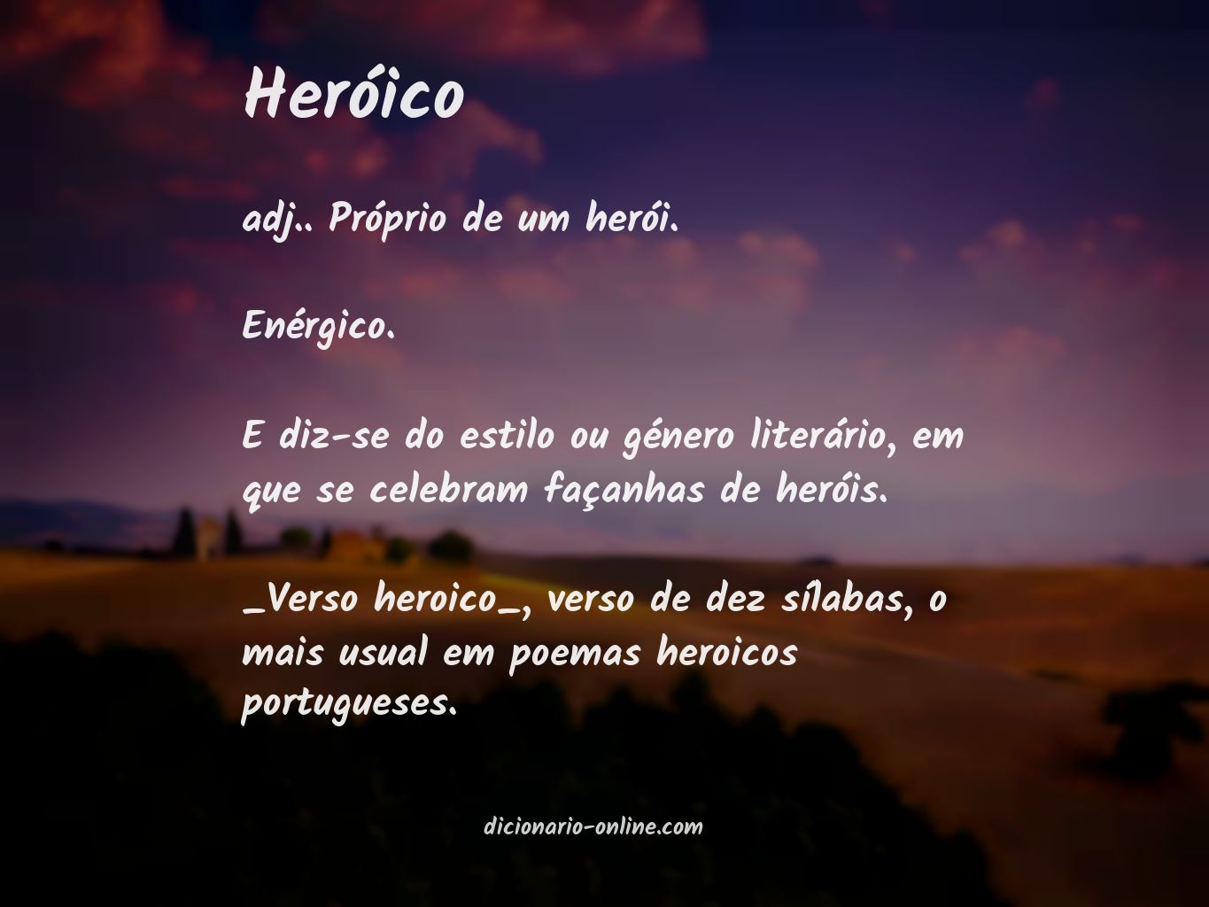 Significado de heróico