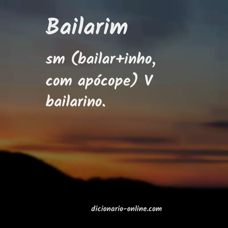 Significado de bailarim