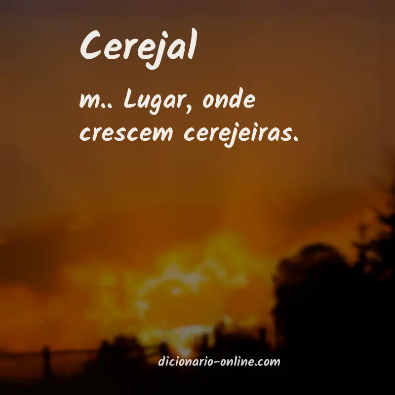Significado de cerejal