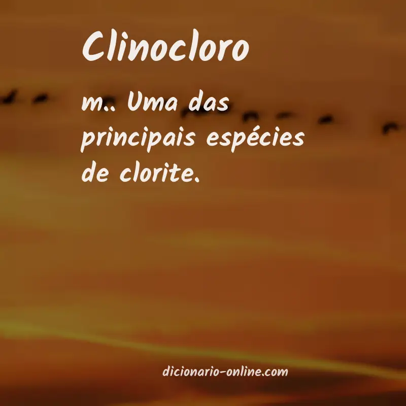 Significado de clinocloro