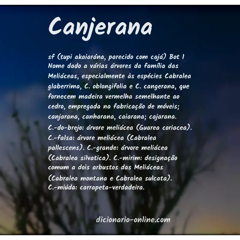 Significado de canjerana