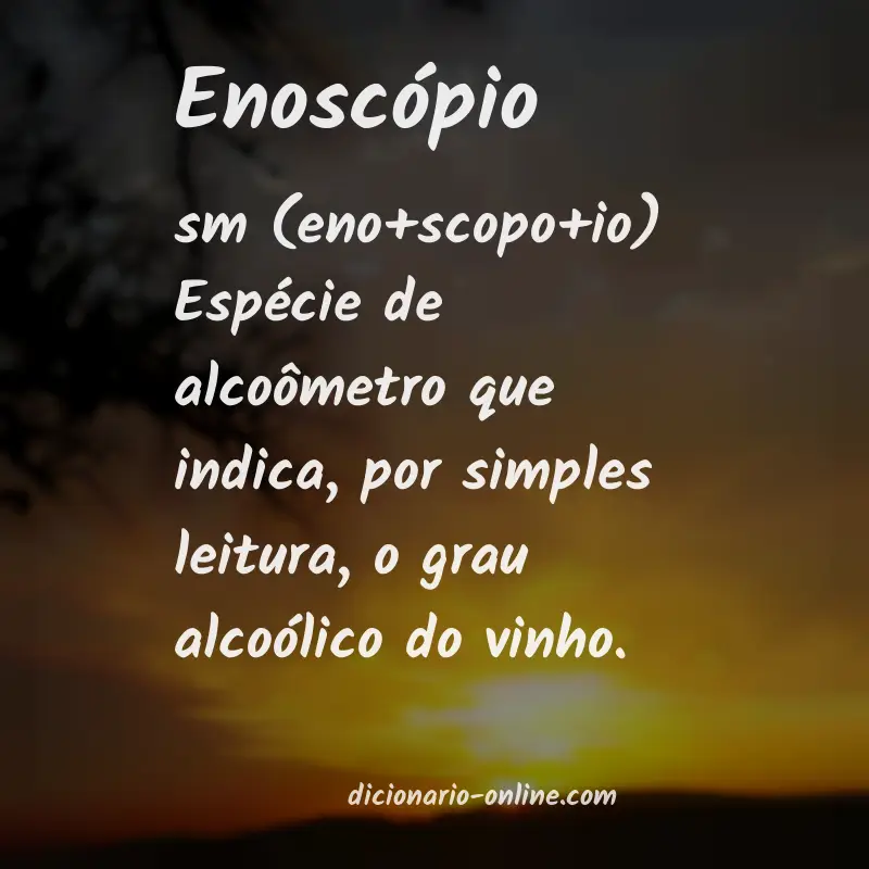 Significado de enoscópio
