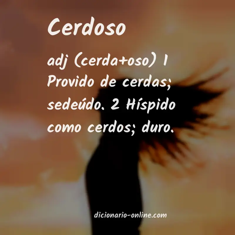 Significado de cerdoso