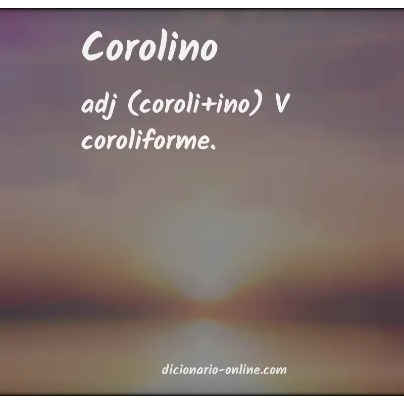 Significado de corolino