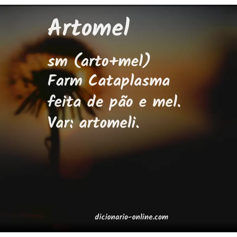 Significado de artomel