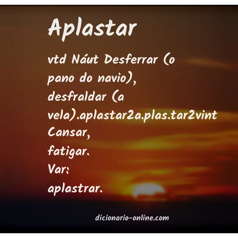 Significado de aplastar