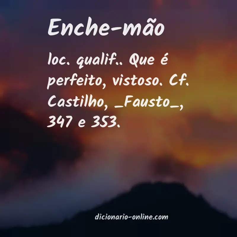 Significado de enche-mão