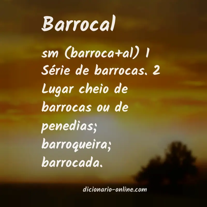 Significado de barrocal