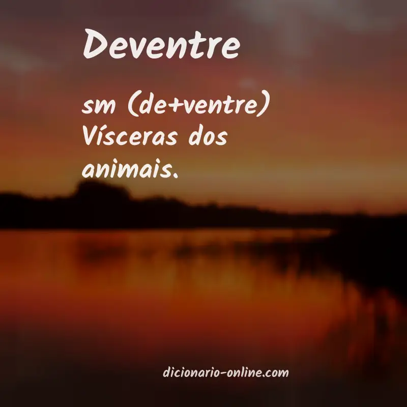 Significado de deventre