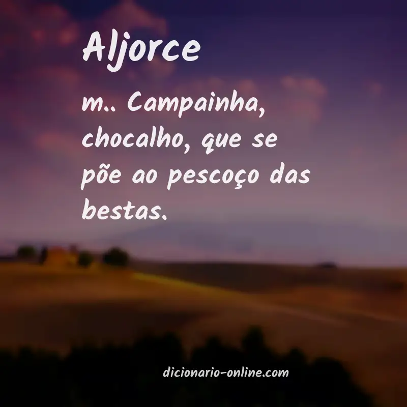 Significado de aljorce