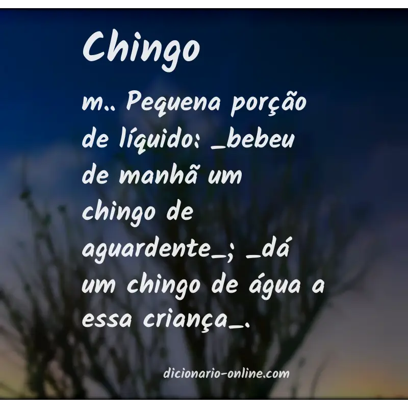 Significado de chingo