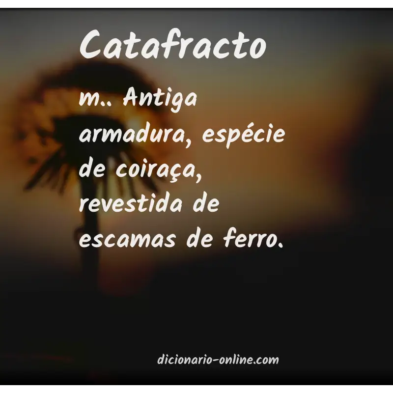 Significado de catafracto
