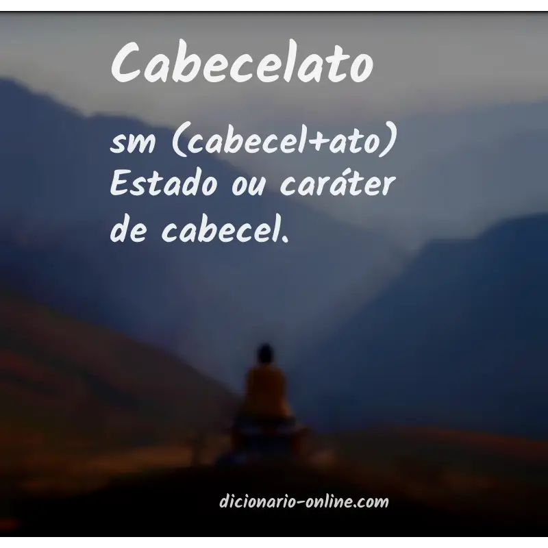 Significado de cabecelato