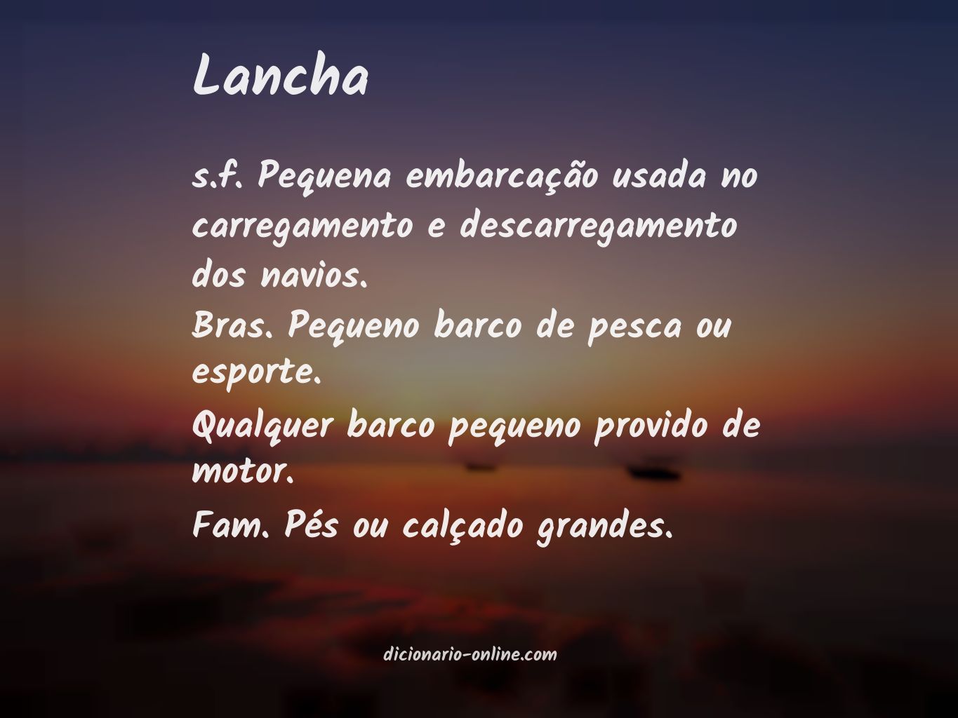 Significado de lancha