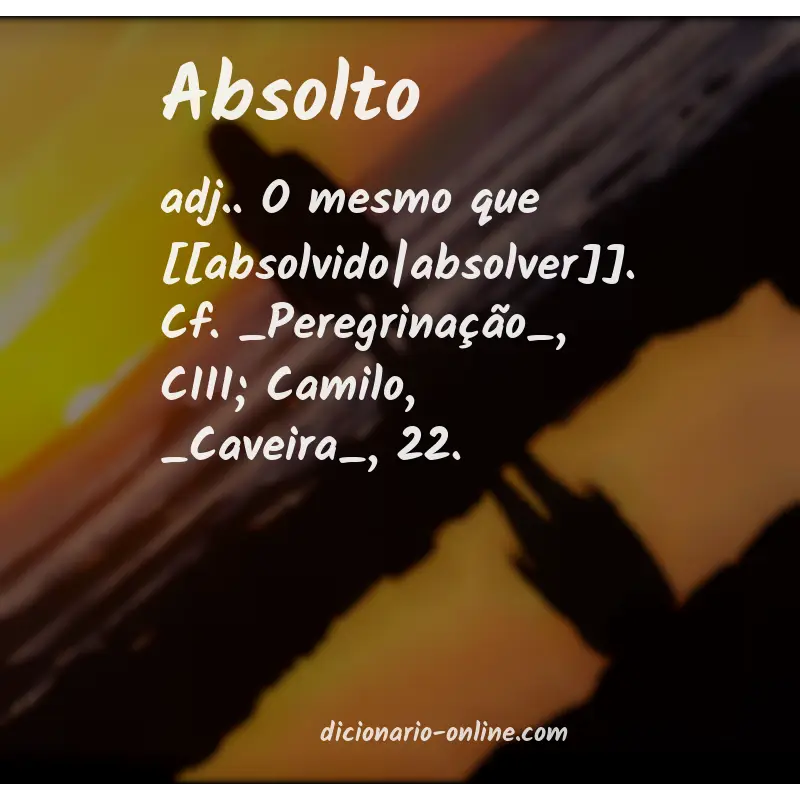 Significado de absolto