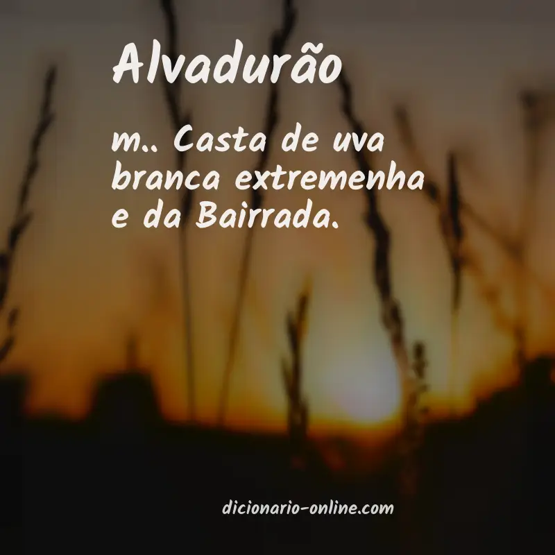 Significado de alvadurão