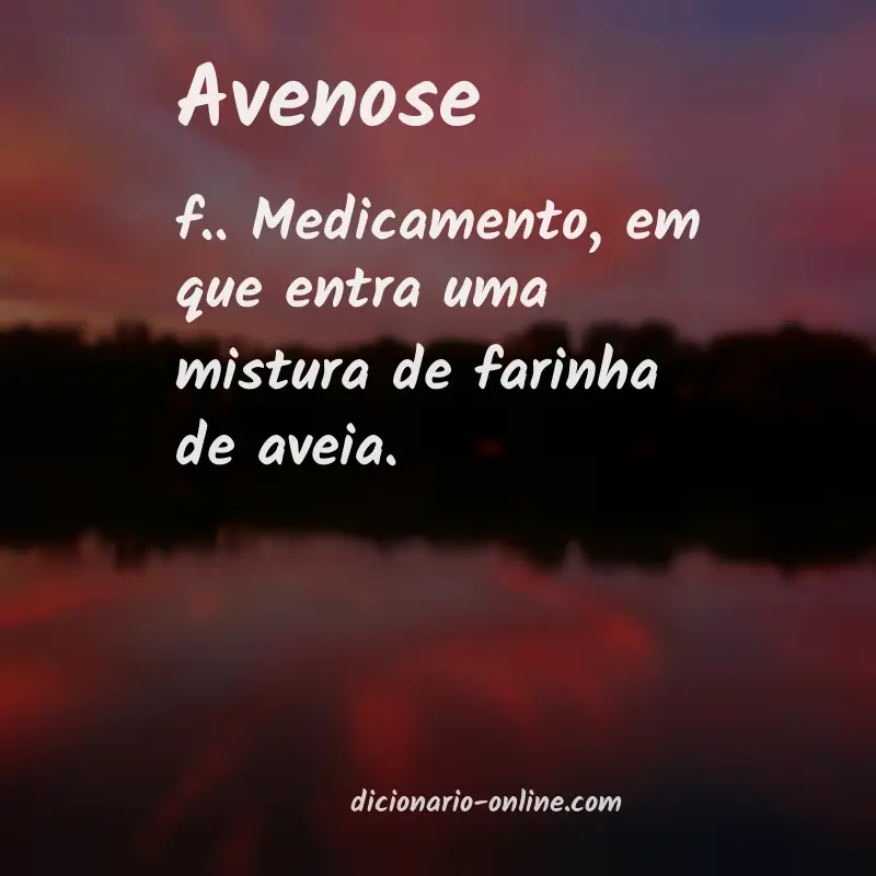 Significado de avenose