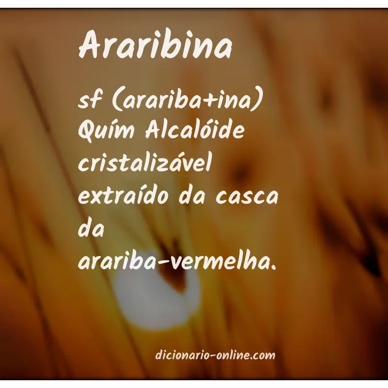 Significado de araribina