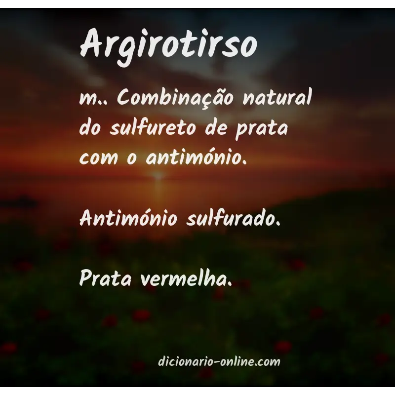 Significado de argirotirso